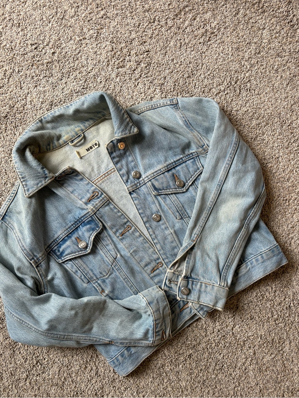 Topshop Light Wash Denim Jacket